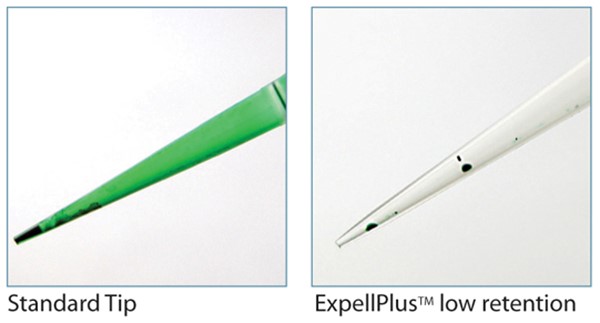 ExpellPlus low retention tips. ExpellPlus Low retention pipette tips. Capp low binding tips.